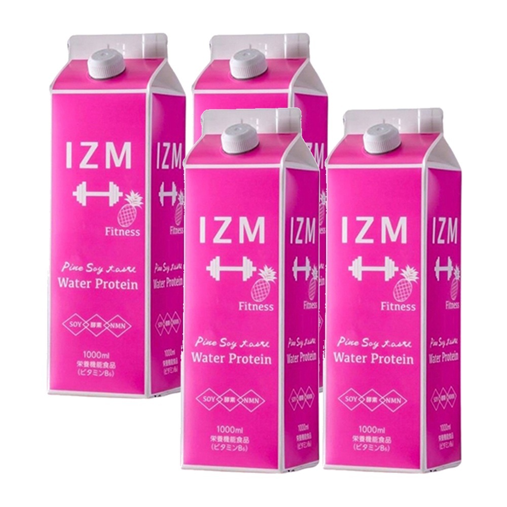 IZM パインソイテイスト 4本　正規品　 パイン　プロテイン 栄養機能食品（ビタミンB6）