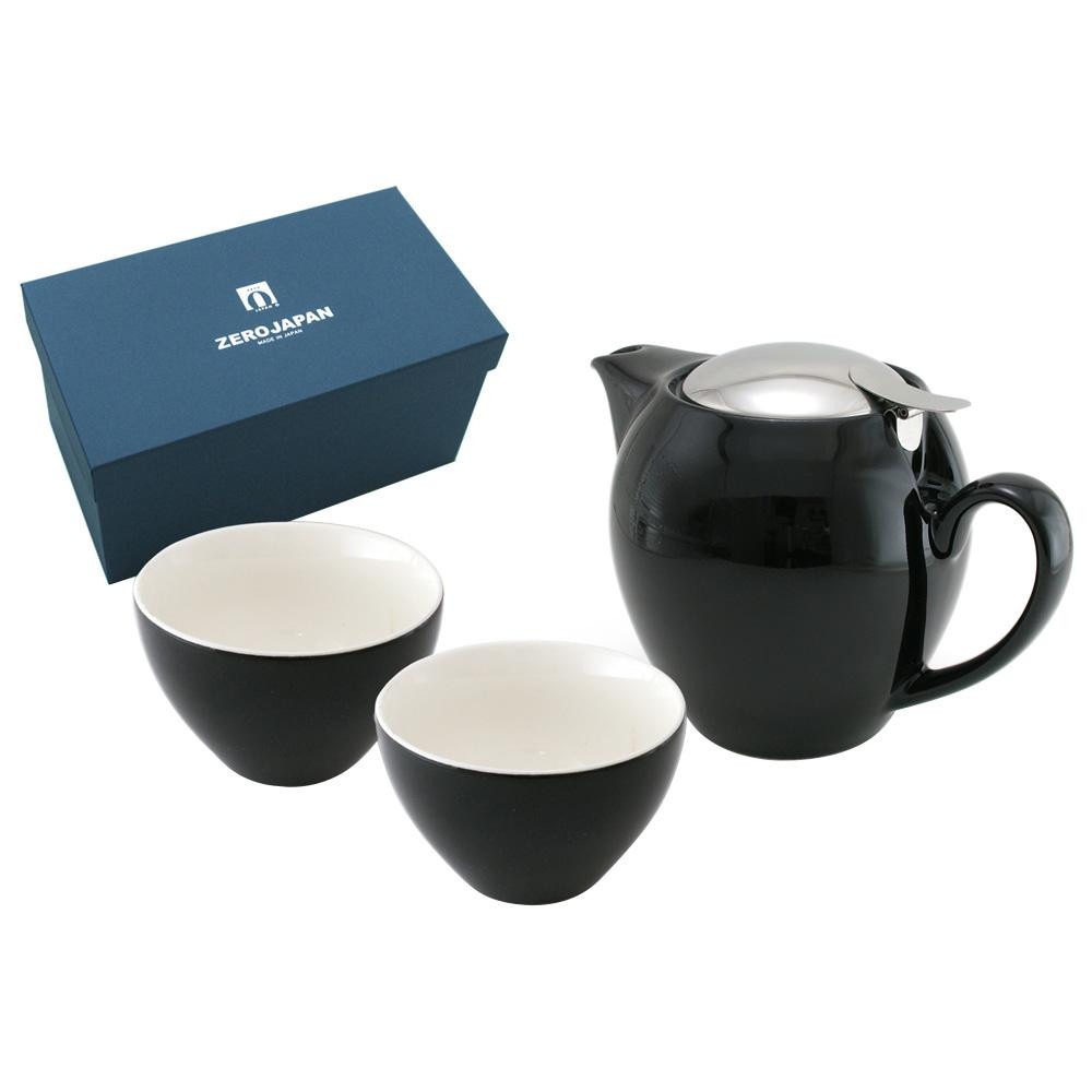 ZERO JAPAN ユニバーサルティーポット4人用+ティーカップワイド×2 ZG-003 BK・ブラック 4,550円