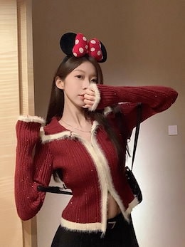 カーディガン ニット ニットカーディガン レディース 冬 セーター