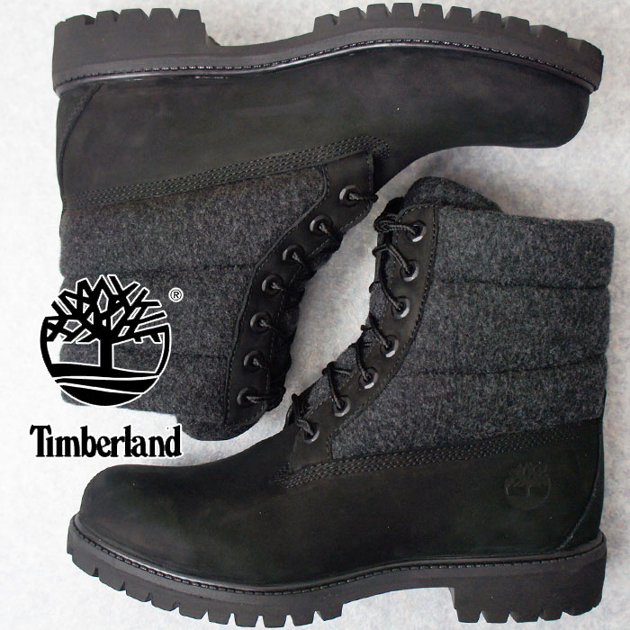 ティンバーランド Timberland ワークブーツ メンズ TB0A1ZR6 6インチ プレミアム パファー ブーツ ショートブーツ レースアップ ブラック