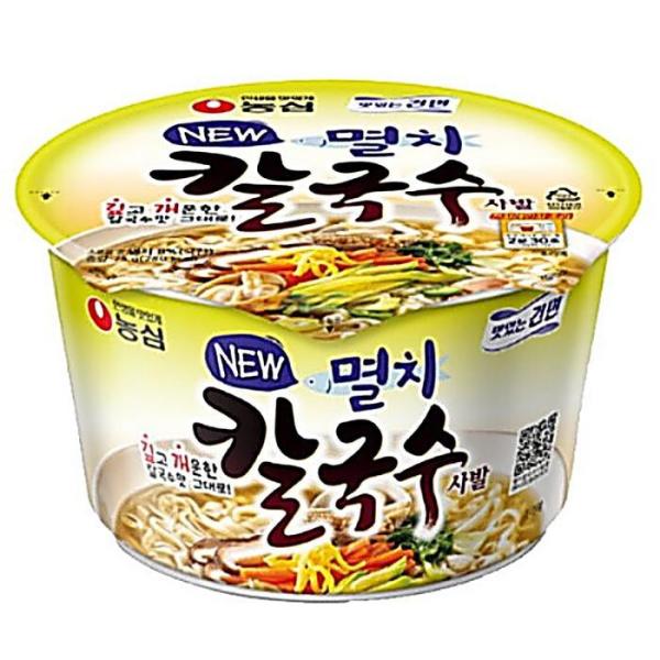 （NEW）農心 カタクチイワシカルグクス 鉢 (75g X 16個)