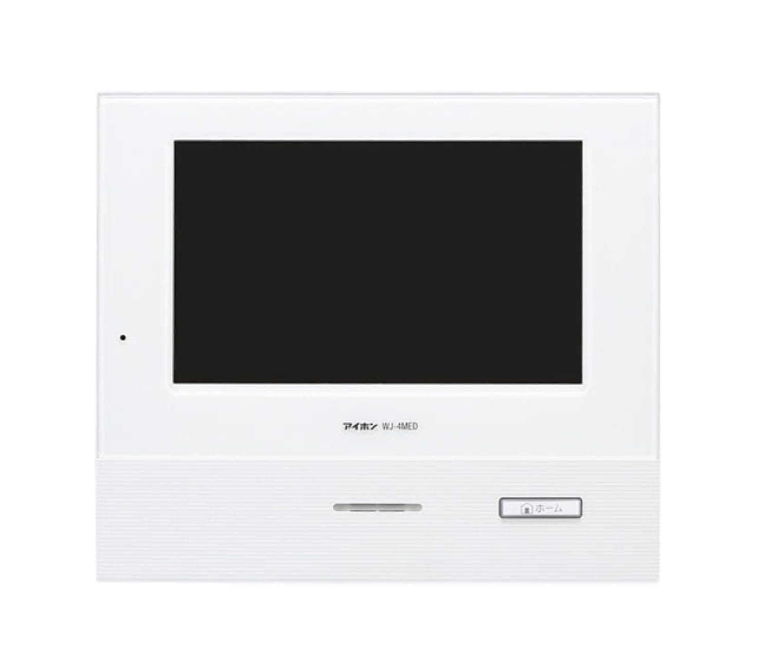 アイホン インターホン ドアホン モニター付親機 7型画面 カラー画面 自動交互通話 プレストーク通話 二世帯向き 壁取付型 SDカード対応 白 3.1×21×18.3cm WJ-4MED-T