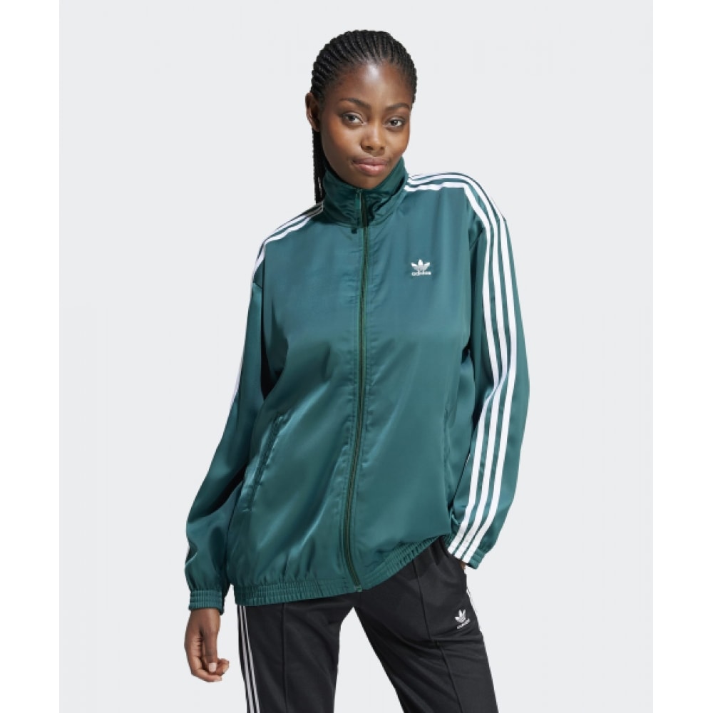 アディダスサテントラックトップ-グリーン/IP0699