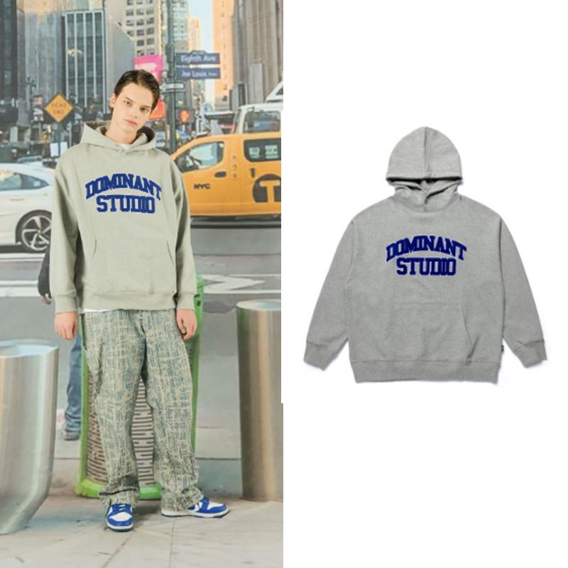 [未来少年ユビン着用] スタジオ刺繍オーバーフィットフード 韓国の人気ブランド 韓国の人気芸能人着用 韓国ファッションスタイル