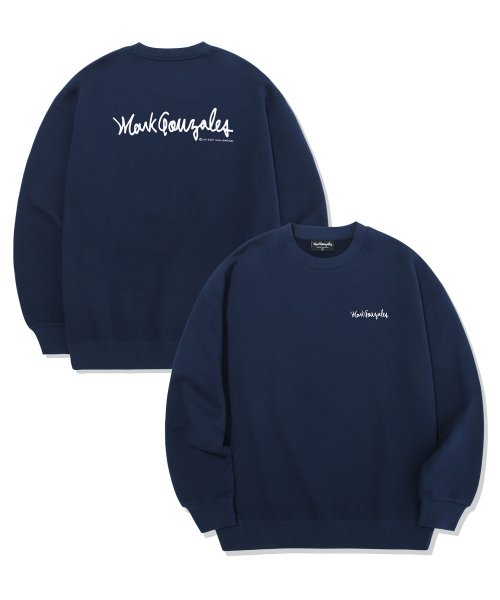 店舗良い Small Sign Logo Sweatshirt Navy Tシャツ・カットソー 店舗良い Small Sign Logo Sweatshirt Navy Tシャツ・カットソー