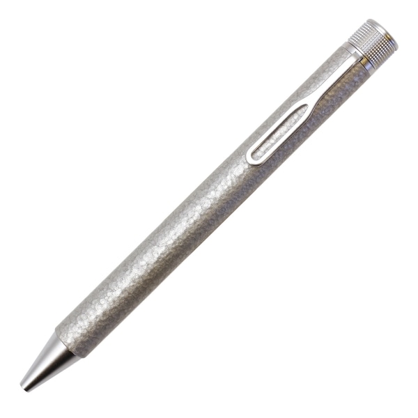 クラフトラボ 010 回転式単色 ゲルインクボールペン 0.5mm【ハンマートーン シルバー】 LGB12005H#53