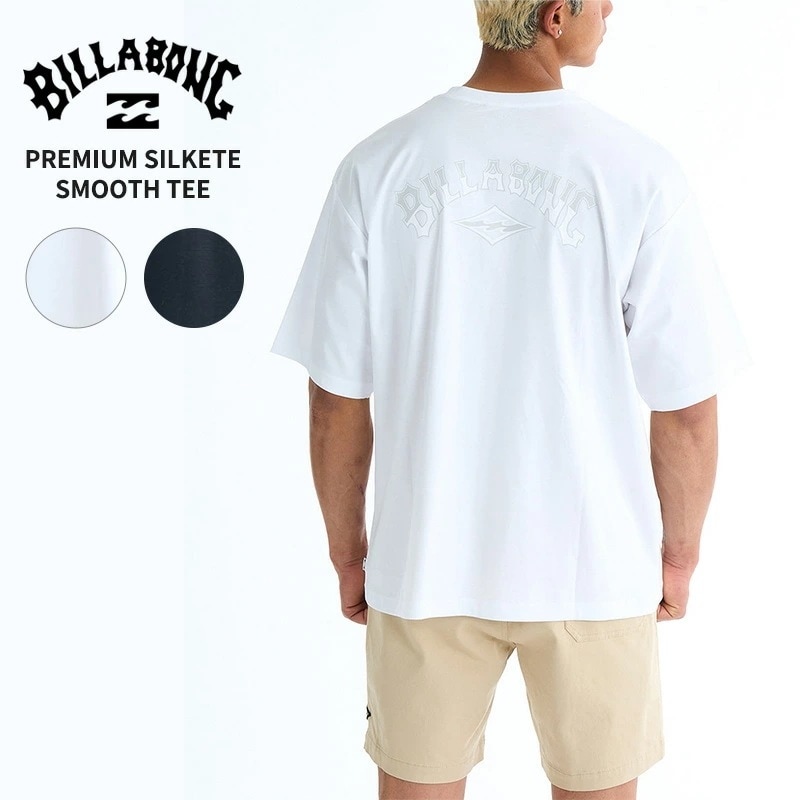 ビラボン 半袖Tシャツ メンズ BILLABONG PREMIUM SILKETE SMOOTH TEE ニオイ対策 抗菌防臭 消臭 BF011303