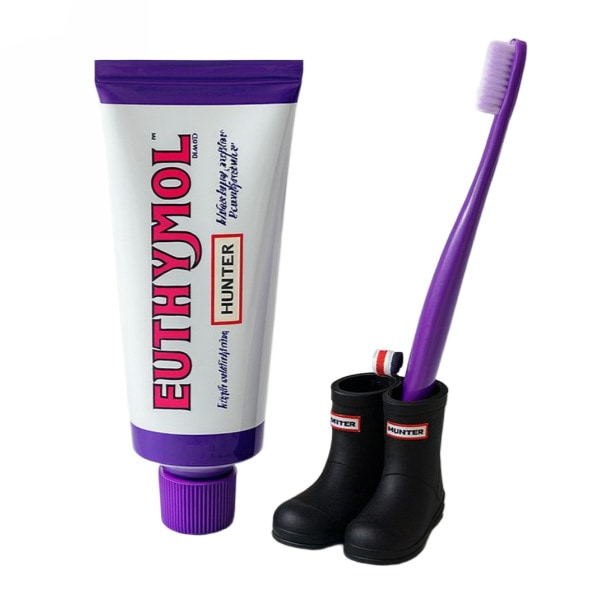 [ユシモル×ハンター] レインブーツスタンド＋パープルコレクター ホワイトニング歯磨き粉 106g×2