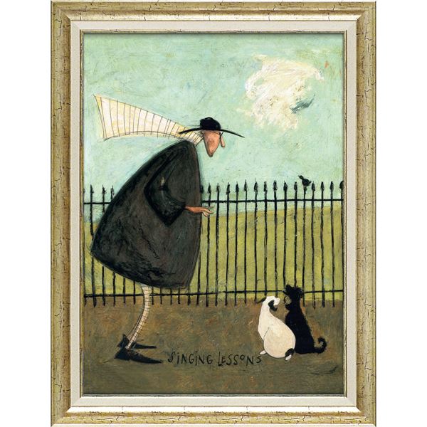 ユーパワー サム/トフト Gel加工 アートフレーム 「歌のレッスン」