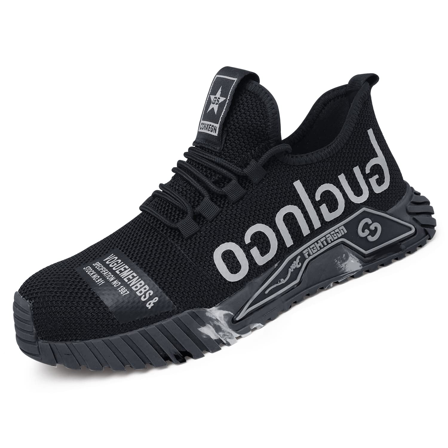 安全靴 あんぜん靴 作業靴 メンズ レディース 鋼先芯 耐滑 釘踏み抜き防止 通気性 つま先保護 工事現場 ワークシューズ セーフティーシューズ 耐摩耗10