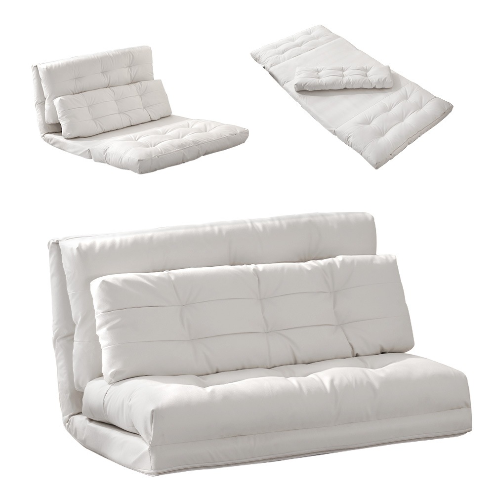 【日本国内出荷-3日で配達】ソファーベッド ローソファー マルチに使る3WAY 幅108cm 6段階リクライニング クッション付き 座椅子 2人掛け 折り畳み コンパクト 折りたたみベッドDJYC83 15,069円