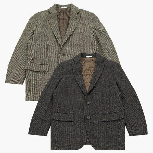 紡毛マイクロパターンノーマルフィットジャケットPPJK4107a_DG