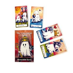 【1点ご購入 で10点プレゼントいたします】12 X 7かわいい幽霊幽霊タロットカードCute Ghost Tarotカードカードゲーム