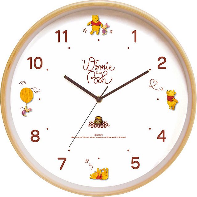 ウッドパーツクロック くまのプーさん 82863