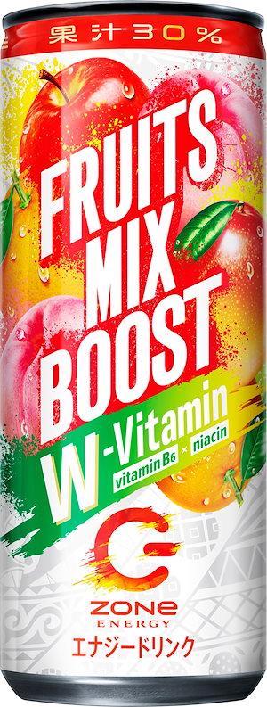 ZONe(ゾーン) ENERGY FRUITS MIX BOOST エナジードリンク 炭酸飲料 缶 240ml×30本