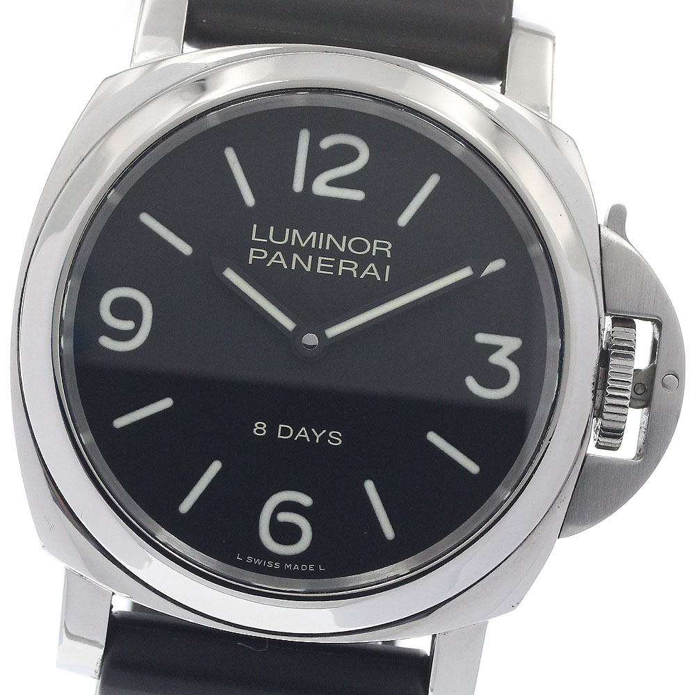 パネライ PANERAI PAM00560 ルミノールベース 8DAYS アッチャイオ 手巻き メンズ 良品 保証書付き_952747【中古】