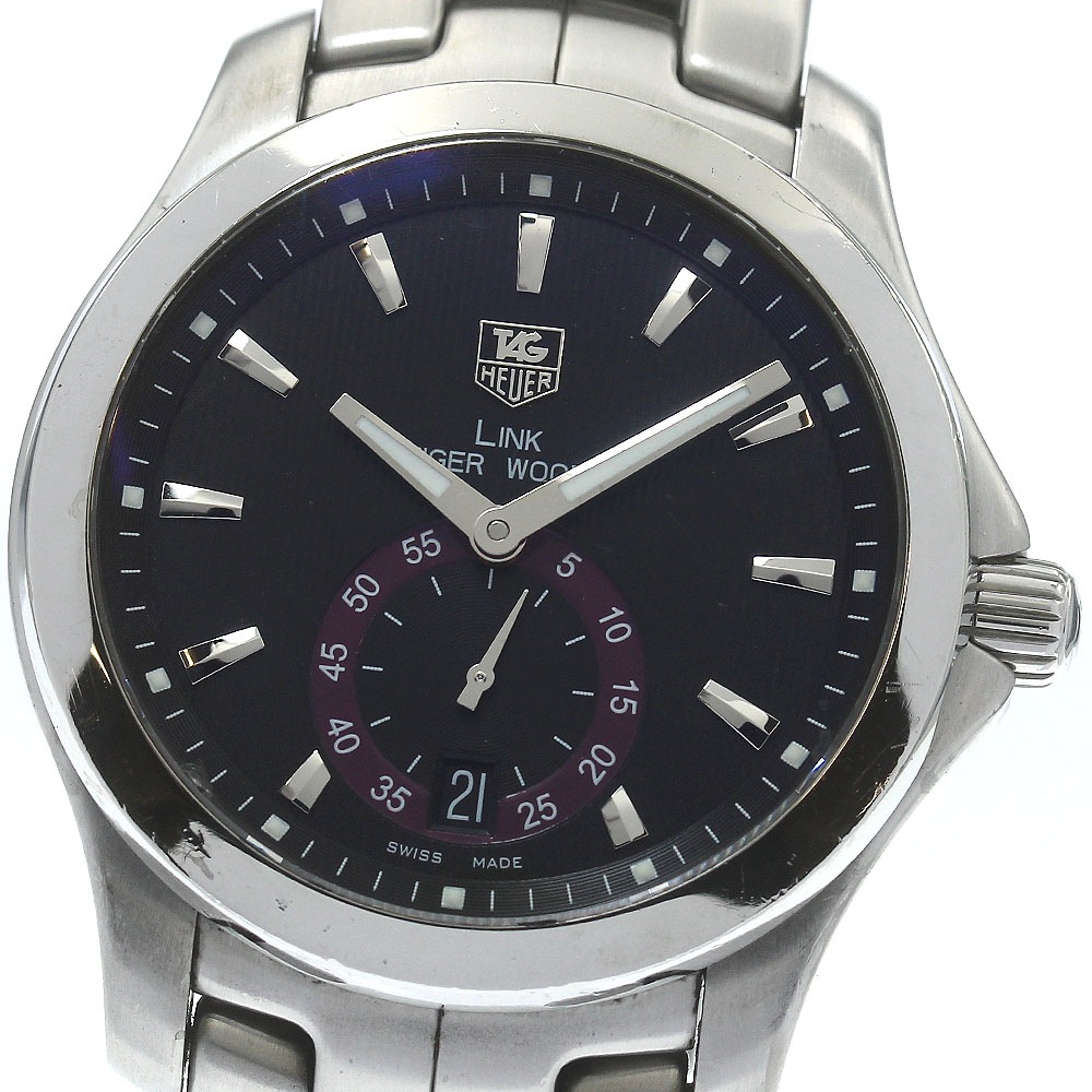 タグホイヤー TAG HEUER WJF211D リンク タイガーウッズモデル キャリバー6 自動巻き メンズ 保証書付き_875316【中古】