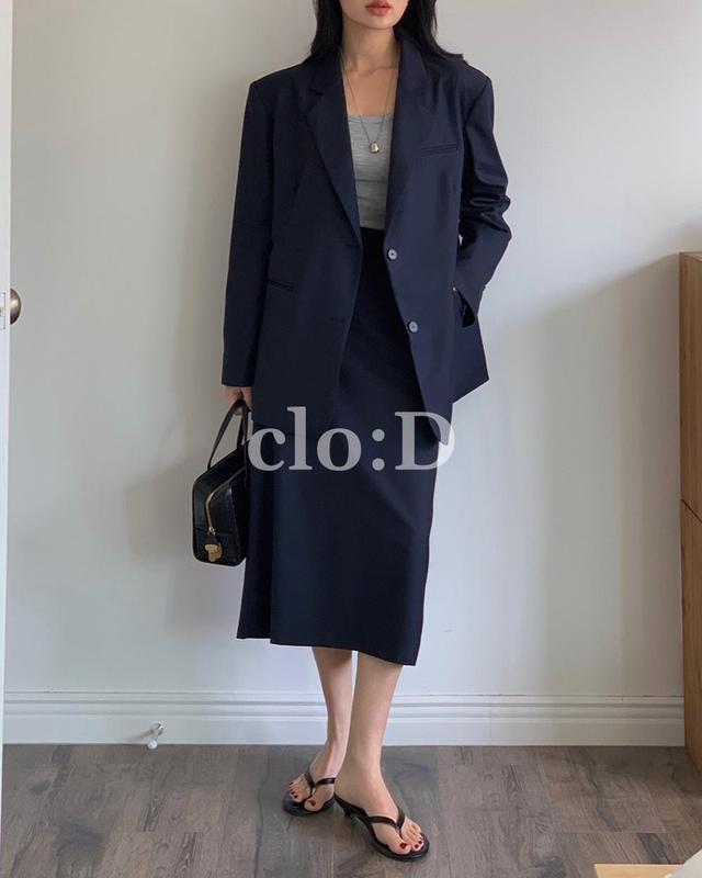 25SS) ヨシ ロングスカート ジャケット セット set