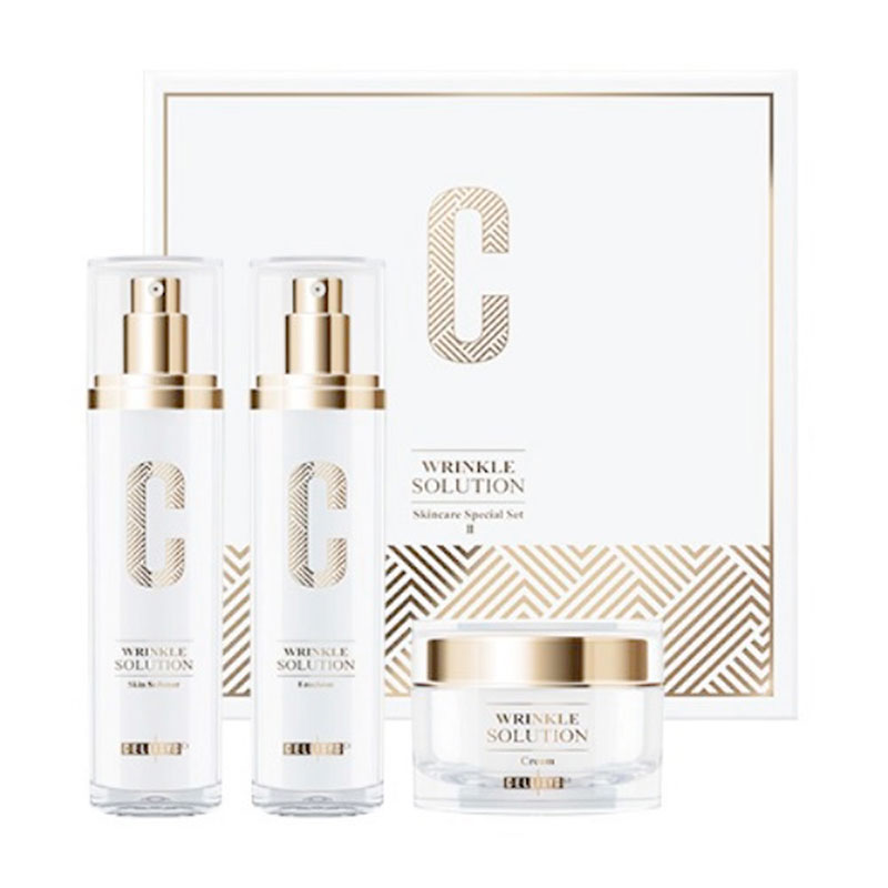 EX リンクルソリューション スキンケア 3種 韓国/ ビューティー/ スキンケア/ 韓国コスメ/ パッケージ/ プレミアム/ シワ / 弾力/ 栄養 / 高保湿 / 基礎化粧品