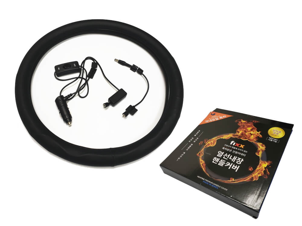 絡まない ハンドルカバー ヒーター 汎用 後付け オンオフスイッチ付き 磁石脱着式 ステアリングヒーター