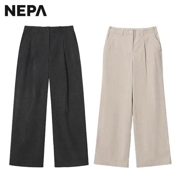 冬用レディースコーデュロイワイドパンツ - 7L81664