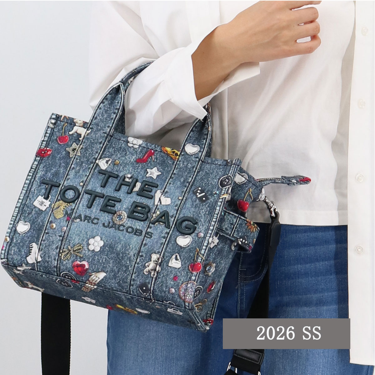 ショルダーバッグ 2R5HTT034H02 THE SMALL TOTE デニム トートバッグ ハンドバッグ コットン クロスボディ 斜め掛け 鞄 レディ