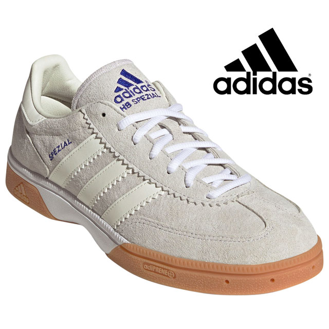 アディダス ハンドボールシューズ メンズ スニーカー スペツィアル コートシューズ ドッジボール インドア スポーツ JP9800 オフホワイト 6