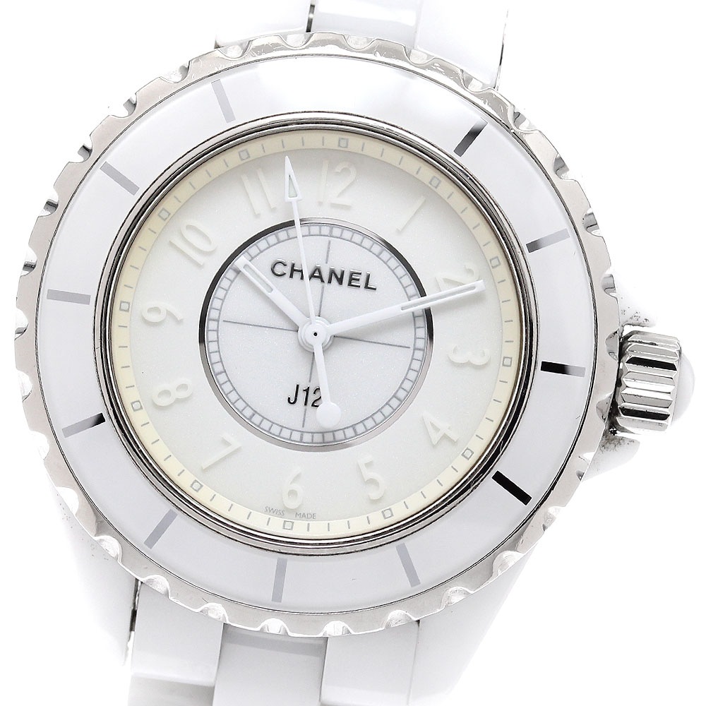 シャネル CHANEL H3442 J12 ホワイトファントム 33MM クォーツ レディース _940273【中古】