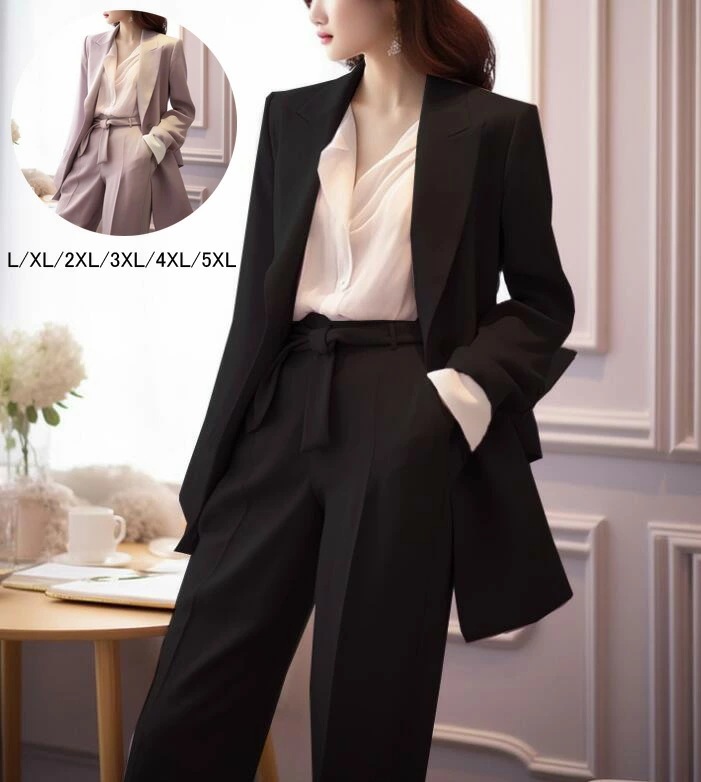 新品セールパンツスーツ リクルートスーツ オフィス OL 通勤 就活 ママスーツ 入学/卒業式 お出かけ 大きいサイズ カジュアルスーツ 春 レディース セットアップ 2点セット ジャケット+パンツ
