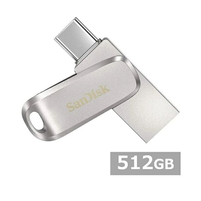サンディスク USBメモリ SDDDC4-512G-G46 Ultra Dual Drive Luxe USB Type-C 512GB Sandisk iPhone iPad Android