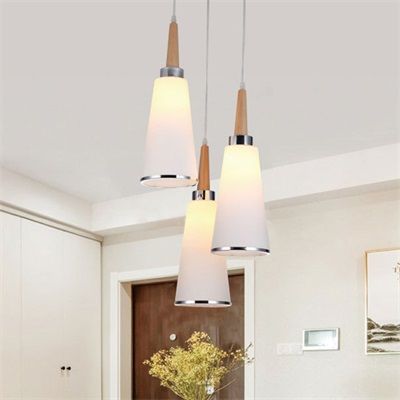 ペンダントライト LED 北欧 ガラス おしゃれ 円柱形 木製 ダイニング リビング キッチン レストラン 天井照明器具 LED 玄関 寝室 廊下 ダクトレール 引掛シーリング用 工事不要 簡単設置