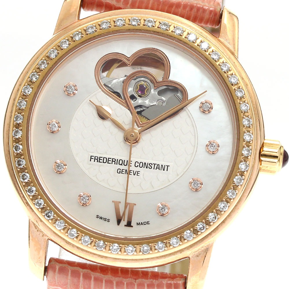 フレデリック・コンスタント FREDERIQUE CONSTANT FC-303/310X2P4/5/6 ハートビート ダイヤベゼル 8Pダイヤ 自動巻き レディース _887293【中古】 133,600円