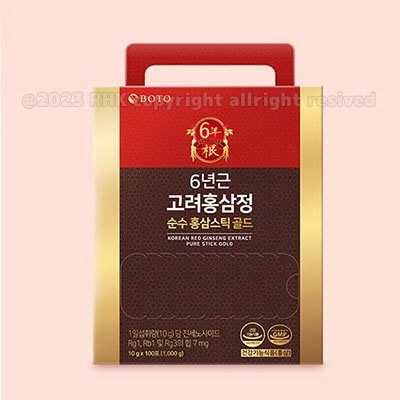 【10g x 100包/1箱】BOTO 6年根高麗紅参濃縮液スティック/免疫健康増強/韓国/食品