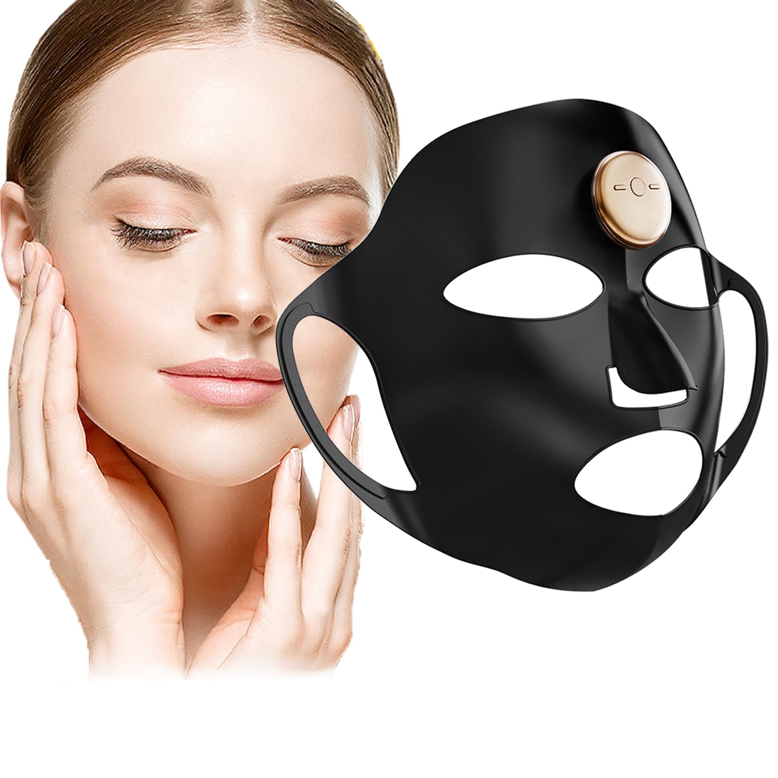 顔彫刻装置微小電流顔装置スキンケア美容マスク顔リフト顔ケア女性アンチエイジングしわしわ3パターン携帯用コンパクトマスクを繰り返し使用可能Elitzia ETKD819A 69385