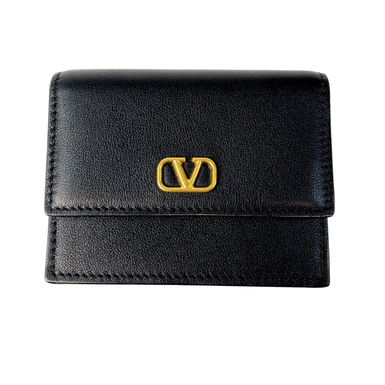 美品 バレンティノガラヴァーニ VALENTINO レディース ロゴ カードケース 名刺入れ