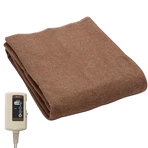 電気毛布 敷き 140×80cm ブラウン 洗える スライド温度調節 ダニ退治 VWS551H-BK 4,726円