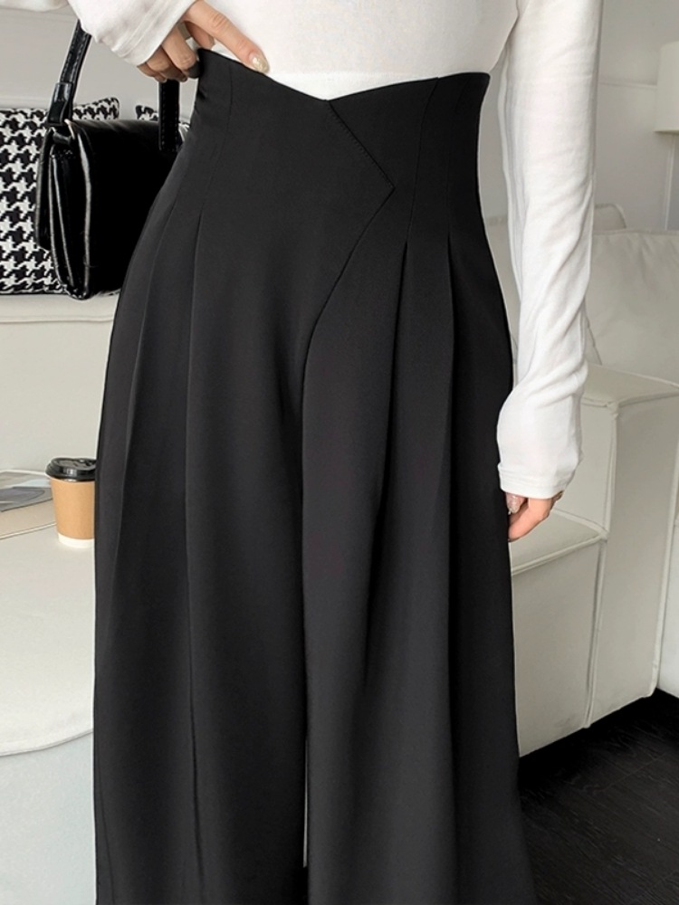 ボトムス ワイドパンツ ストレートパンツ タックワイドパンツ レディース ロング丈 ハイウエスト きれいめ 大人 おしゃれ フォーマル 春 秋 OL お出かけ 休日 旅行 普段使い 脚長 送料無料