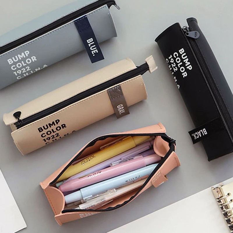 韓国風 耐久性新作 Pu ペンケース シンプル おしゃれ 記念日 筆箱 かわいい 大容量