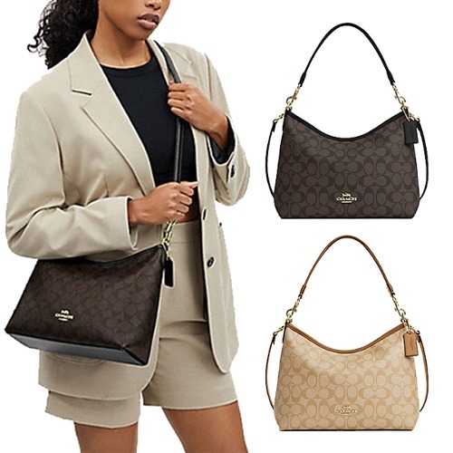 LAUREL SHOULDER BAG IN SIGNATURE CANVAS CR149