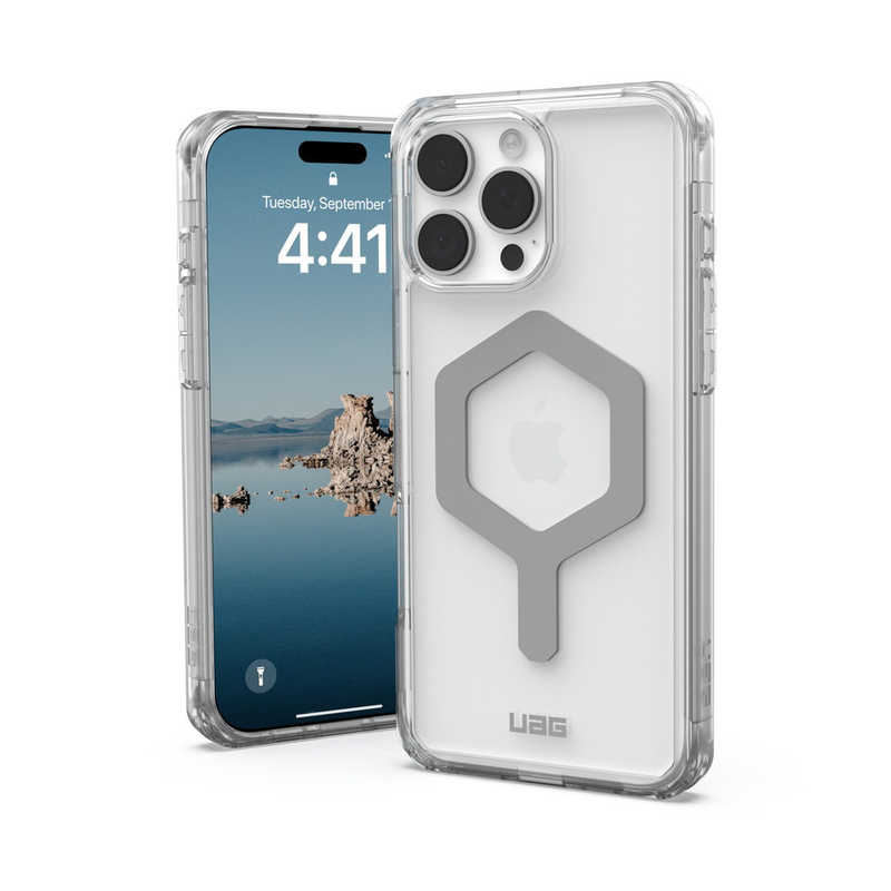 UAG　iPhone 16 Pro Max 耐衝撃ケース MAGSAFE対応 PLYO アイス/シルバー　UAG-IPH24LA-YMS-I/S