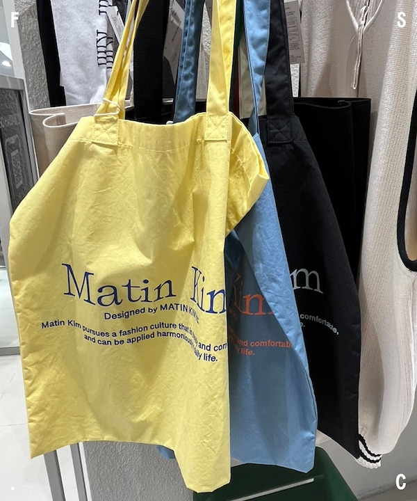 Qoo10 Matin Kim POPPIN ECO サブバッグ ミディ