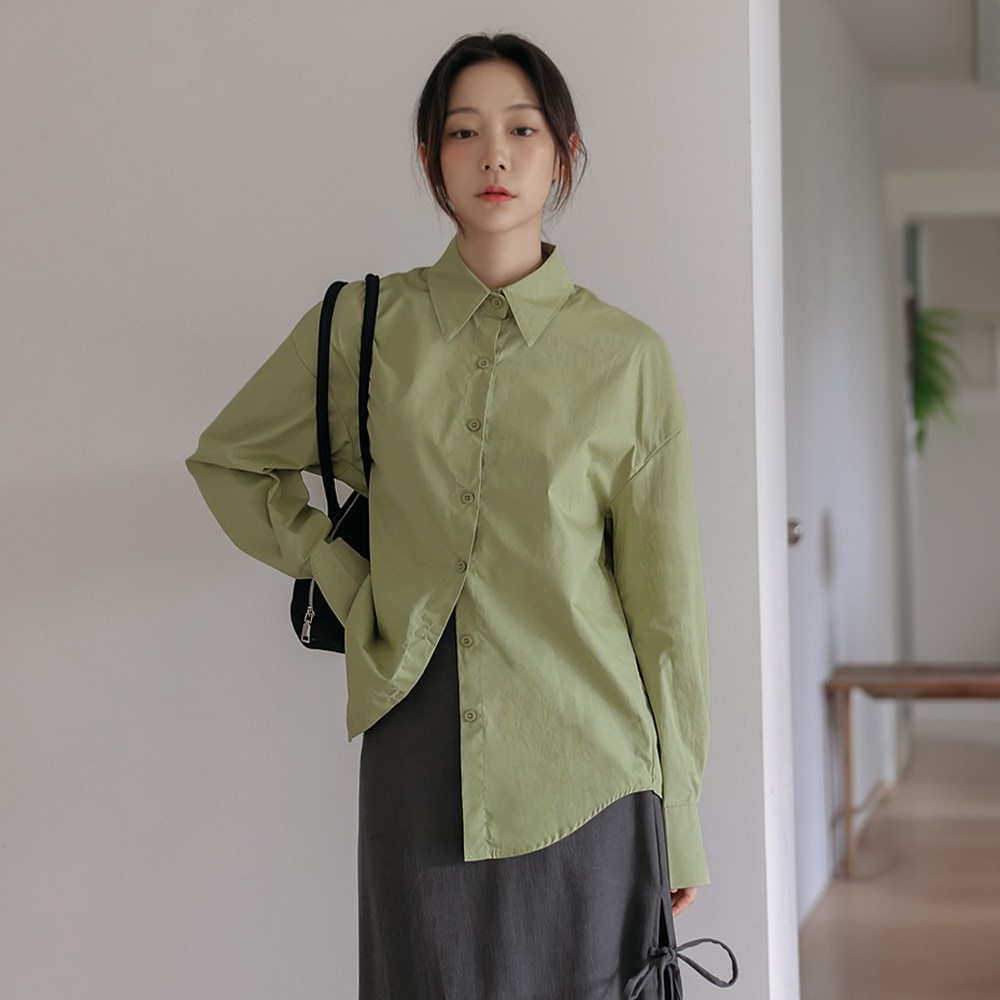 ローズコットンルージュベーシックシャツ 4,978円