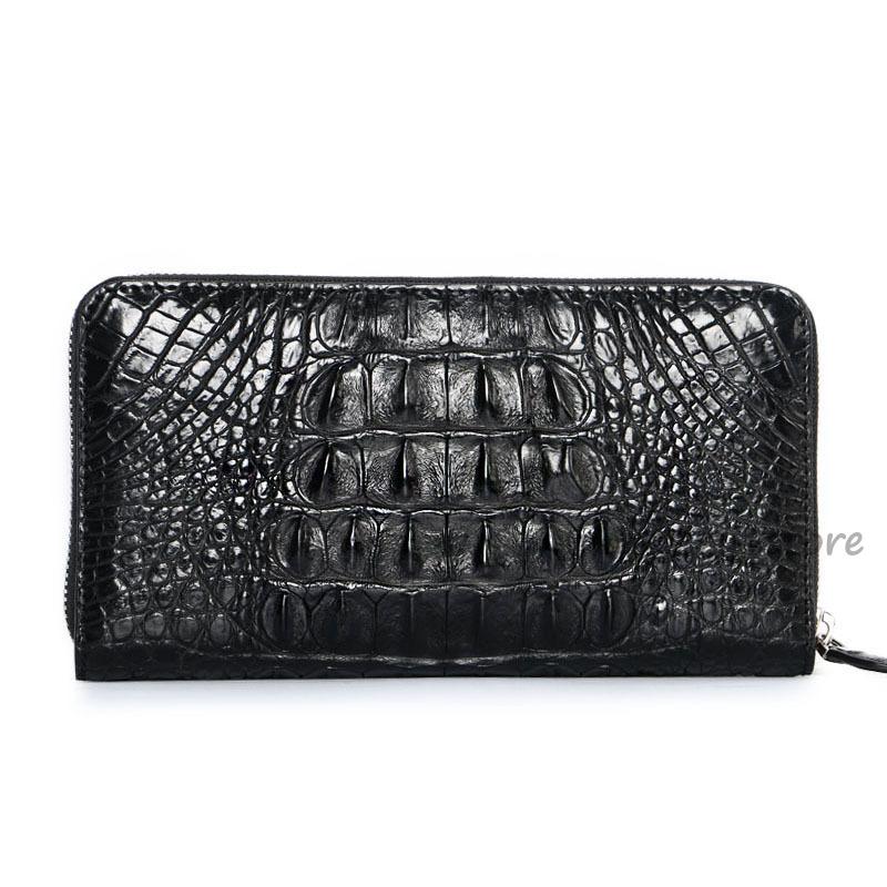 今だけ！超低.価!格!!クロコダイル 財布 メンズ 長財布 ウォレット 本革 ラウンドファスナー ワニ ロングウォレット クラウン 大容量 小銭入れ 多機能 春財布 福財布