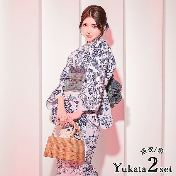 tika 浴衣（浴衣・帯・下駄セット） 即日発送◎ tika 浴衣（浴衣・帯・下駄セット） 即日発送◎ Qoo10] Tika