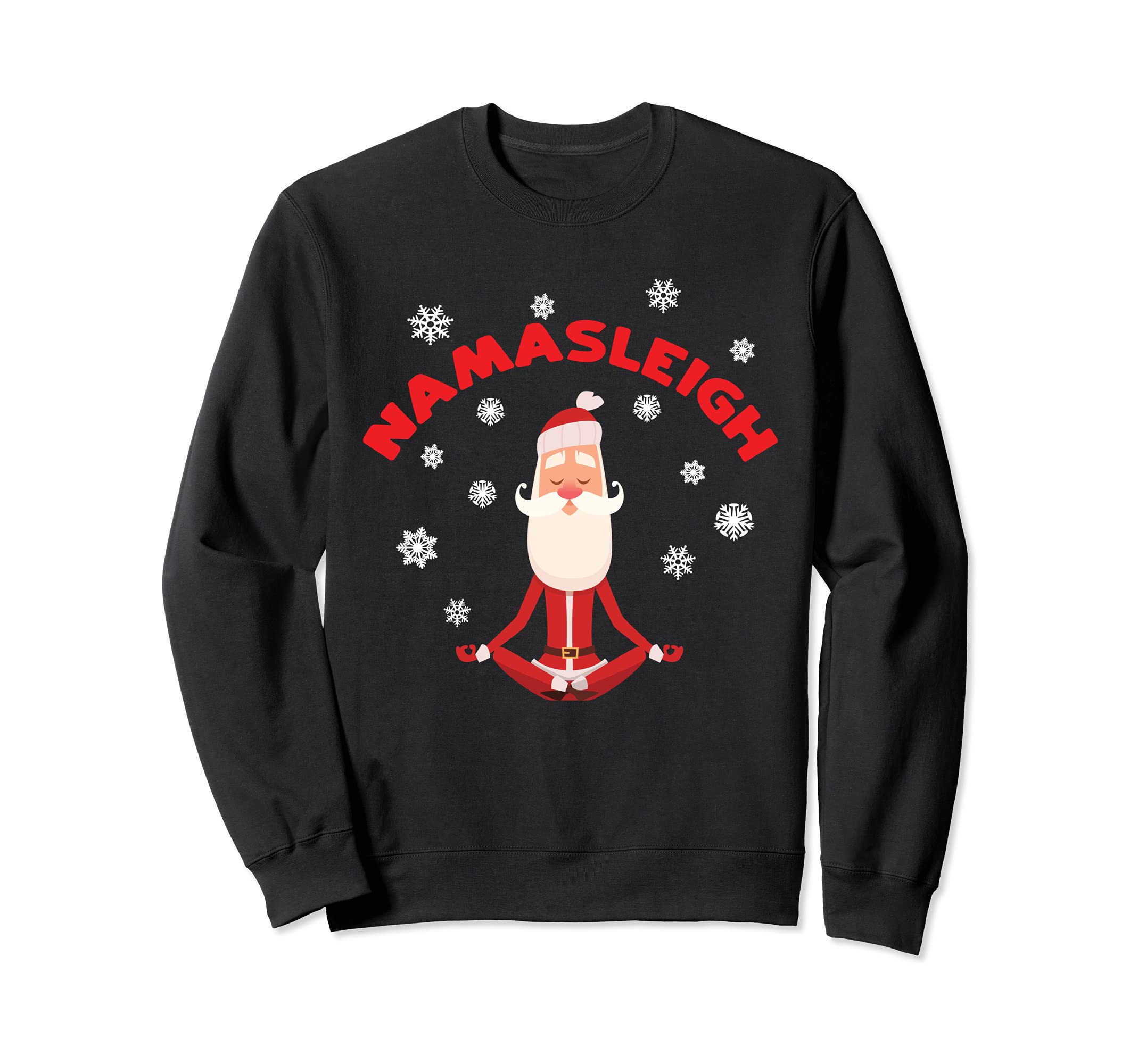 Namasleigh ヨガクリスマスサンタシャツ ヨガインストラクターギフト トレーナー