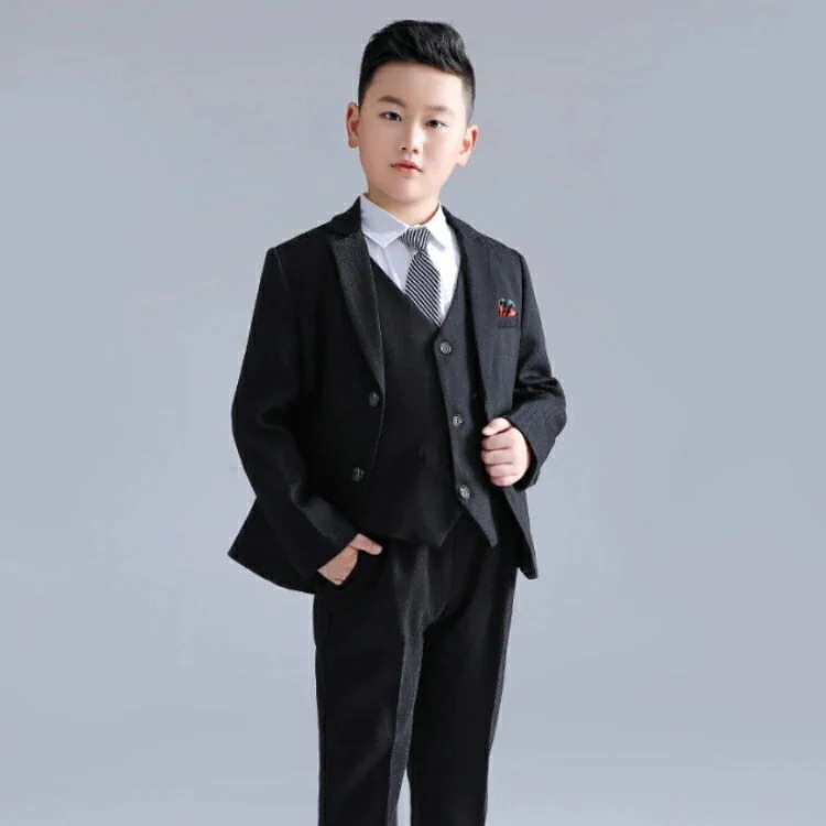 160 スーツ ジャケット 子供 スーツ 黒 卒業式 150 男の子 130 5点セット ブラック 中学生 小学生 セットアップ 大きいサイズ グレー 子供服 フォーマルスーツ パンツ 入学式 140