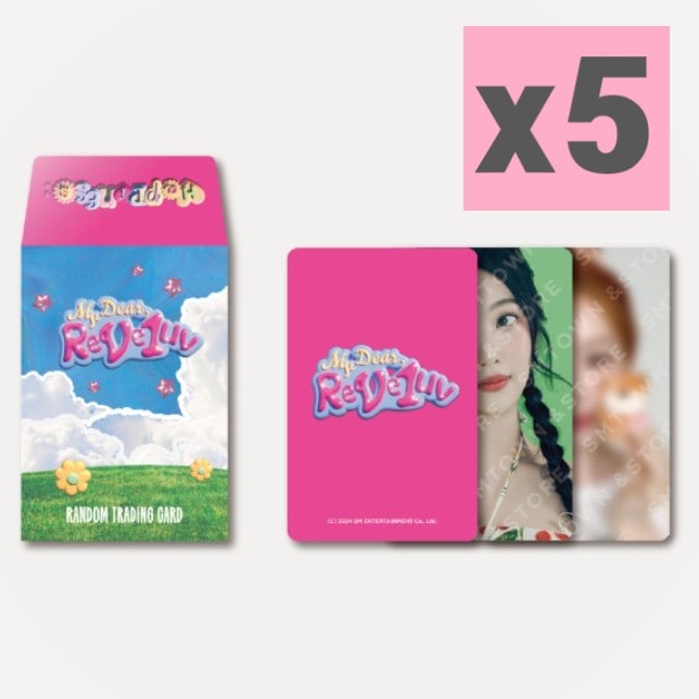 Red Velvet HAPPINESS : My Dear, ReVe1uv RANDOM TRADING CARD 5個