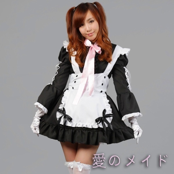 コスプレ天使爱プリンセスローリーメイド服超萌えピンクメイド服アニメ衣装