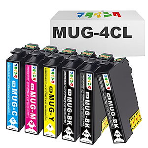 【マタインク】MUG-4CL 互換インクカートリッジ エプソン(Epson)対応 マグカップ MUG 6本セット 互換インク