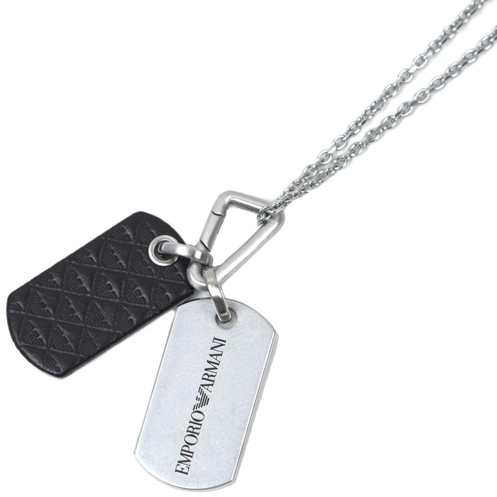 [訳ありアウトレット] エンポリオアルマーニ ネックレス ペンダント アクセサリー メンズ シルバー カラー ステンレス EMPORIO ARMANI EGS3133040